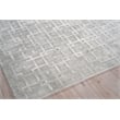 Camora Modern Handloomed Silky Nylon Light Silver 12'x15' Area Rug