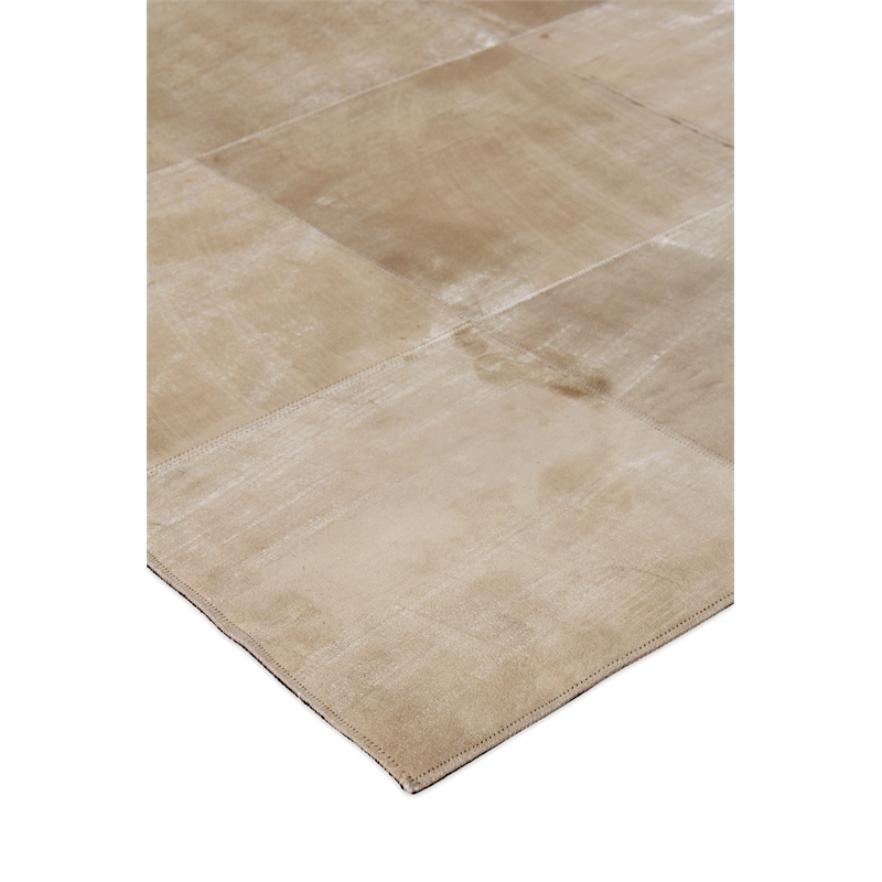 Capri Hand-Tufted Leather Suede Beige 9'6