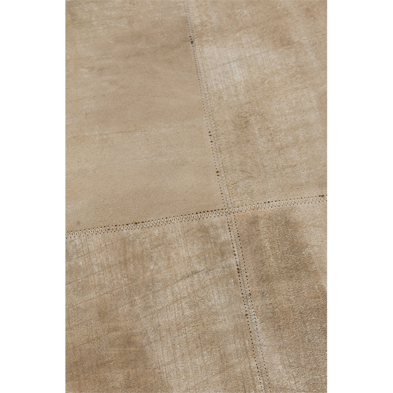 Capri Hand-Tufted Leather Suede Beige 9'6