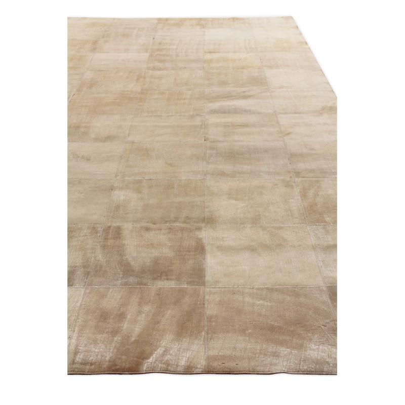 Capri Hand-Tufted Leather Suede Beige 9'6
