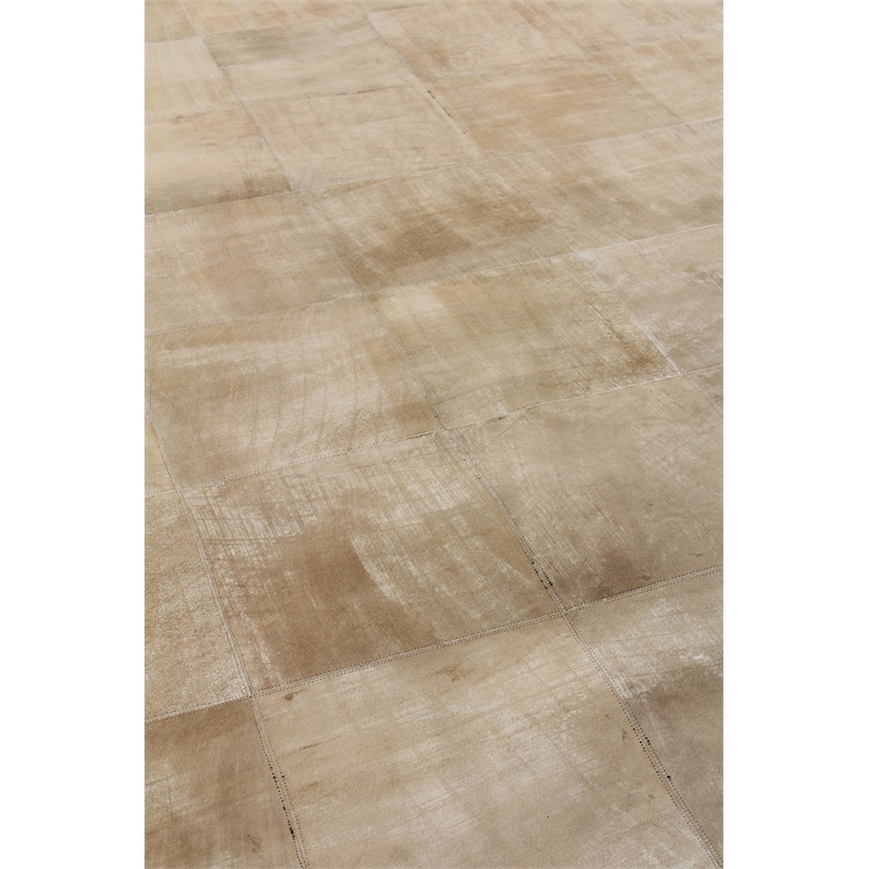 Capri Hand-Tufted Leather Suede Beige 9'6