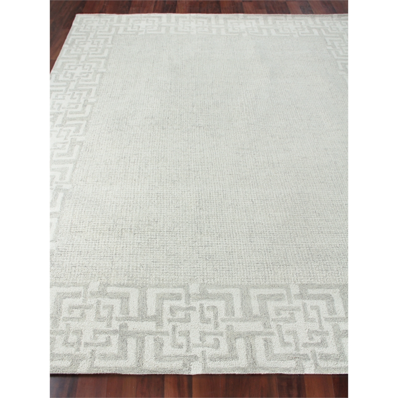 Caprice Hand-Tufted New Zealand Wool Silver 10'x14' Area Rug