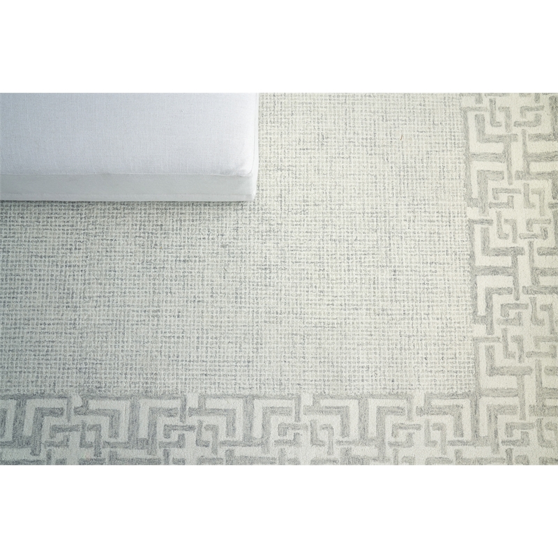 Caprice Hand-Tufted New Zealand Wool Silver 10'x14' Area Rug