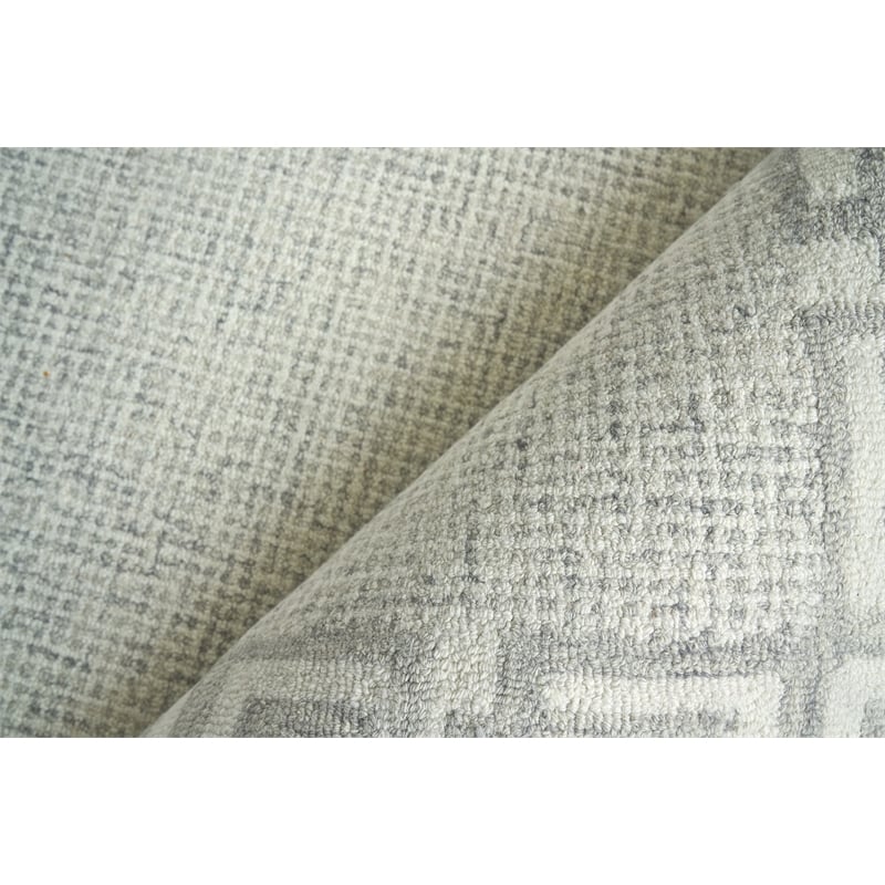 Caprice Hand-Tufted New Zealand Wool Silver 6'x9' Area Rug