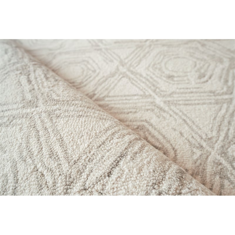 Caprice Hand-Tufted New Zealand Wool Silver 10'x14' Area Rug