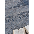 Cadence Hand-Knotted Wool/Bamboo Silk Light Blue 6'x9' Area Rug
