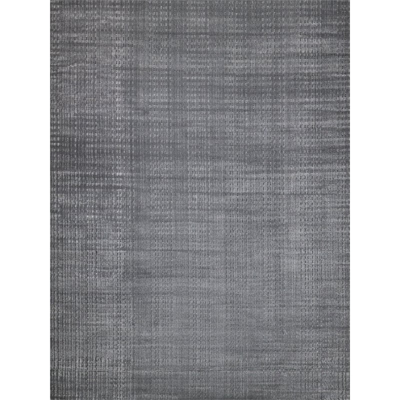 Cabrini Modern Handloomed Silky Nylon Gray 6'x9' Area Rug