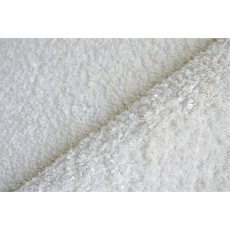 Calla Handloomed Bamboo Silk White 14'x18' Area Rug