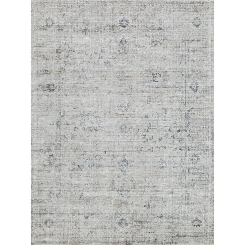 Cambridge Handloomed Wool/Bamboo Silk Beige/Brown 4'x6' Area Rug