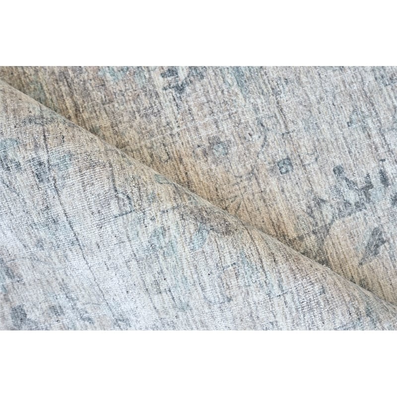 Cambridge Handloomed Wool/Bamboo Silk Beige/Brown 8'x10' Area Rug