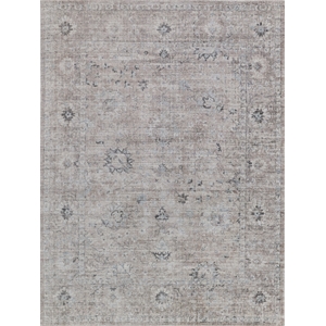 Cambridge Handloomed Wool/Bamboo Silk Silver/Brown 12'x15' Area Rug