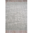 Camora Modern Handloomed Silky Nylon Light Silver 2'x3' Area Rug