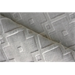 Camora Modern Handloomed Silky Nylon Light Silver 2'x3' Area Rug