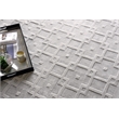 Camora Modern Handloomed Silky Nylon Light Silver 2'x3' Area Rug