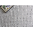 Camora Modern Handloomed Silky Nylon Light Silver 2'x3' Area Rug