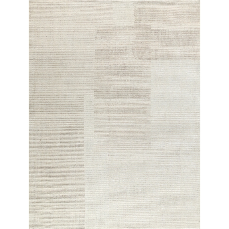 Cantori Handloomed Wool/Bamboo Silk Ivory/Light Beige 4'x6' Area Rug