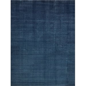Cabrini Modern Handloomed Silky Nylon Navy 2'x3' Area Rug