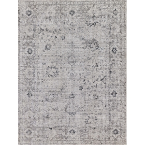 Cambridge Handloomed Wool/Bamboo Silk Gray/Silver 14'x18' Area Rug