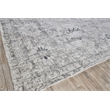Cambridge Handloomed Wool/Bamboo Silk Gray/Silver 4'x6' Area Rug