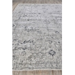 Cambridge Handloomed Wool/Bamboo Silk Gray/Silver 4'x6' Area Rug