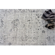 Cambridge Handloomed Wool/Bamboo Silk Gray/Silver 4'x6' Area Rug