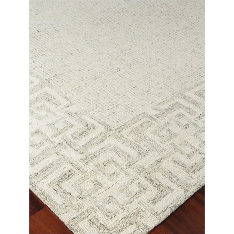 Caprice Hand-Tufted New Zealand Wool Gray 12'x15' Area Rug