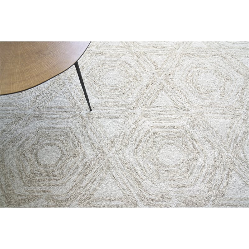 Caprice Hand-Tufted New Zealand Wool Beige/Ivory 12'x15' Area Rug