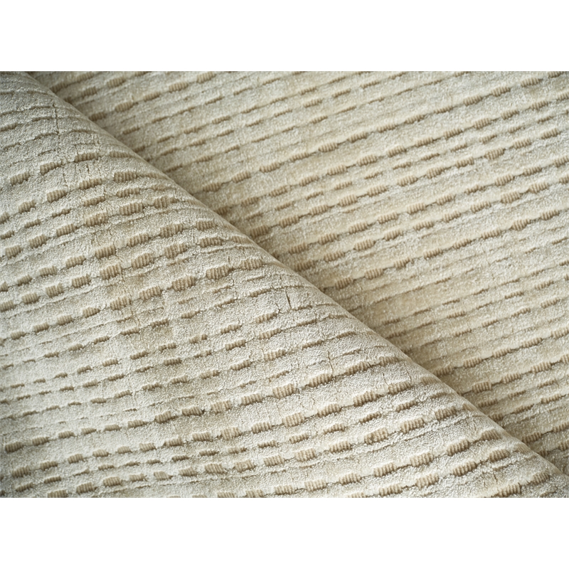 Cabrini Modern Handloomed Silky Nylon Light Beige 2'x3' Area Rug