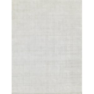 Camora Modern Handloomed Silky Nylon White 4'x6' Area Rug