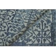 Cadence Hand-Knotted Wool/Bamboo Silk Navy Blue 8'x10' Area Rug