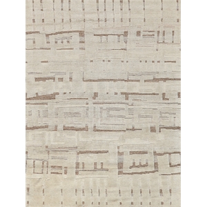 Calexico Flatweave New Zealand Wool Ivory/Beige 9'x12' Area Rug