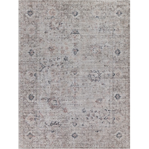 Cambridge Handloomed Wool/Bamboo Silk Silver/Blue 10'x14' Area Rug