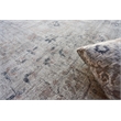Cambridge Handloomed Wool/Bamboo Silk Silver/Blue 4'x6' Area Rug