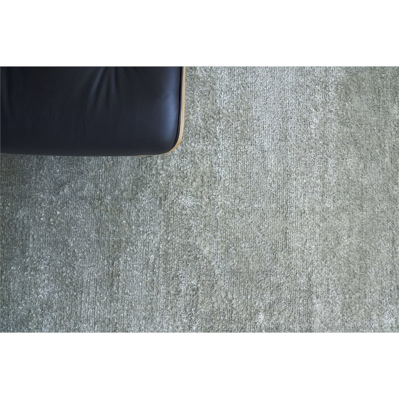 Calla Handloomed Bamboo Silk Dark Silver 6'x9' Area Rug