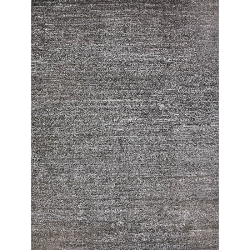 Calla Handloomed Bamboo Silk Dark Silver 6'x9' Area Rug