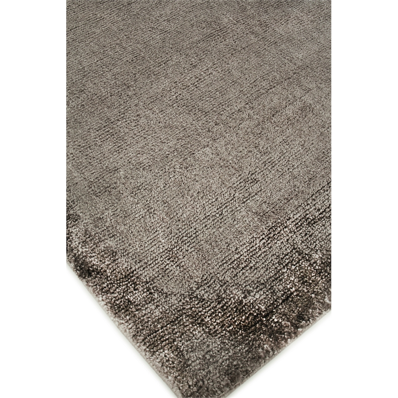 Calla Handloomed Bamboo Silk Dark Gray 6'x9' Area Rug