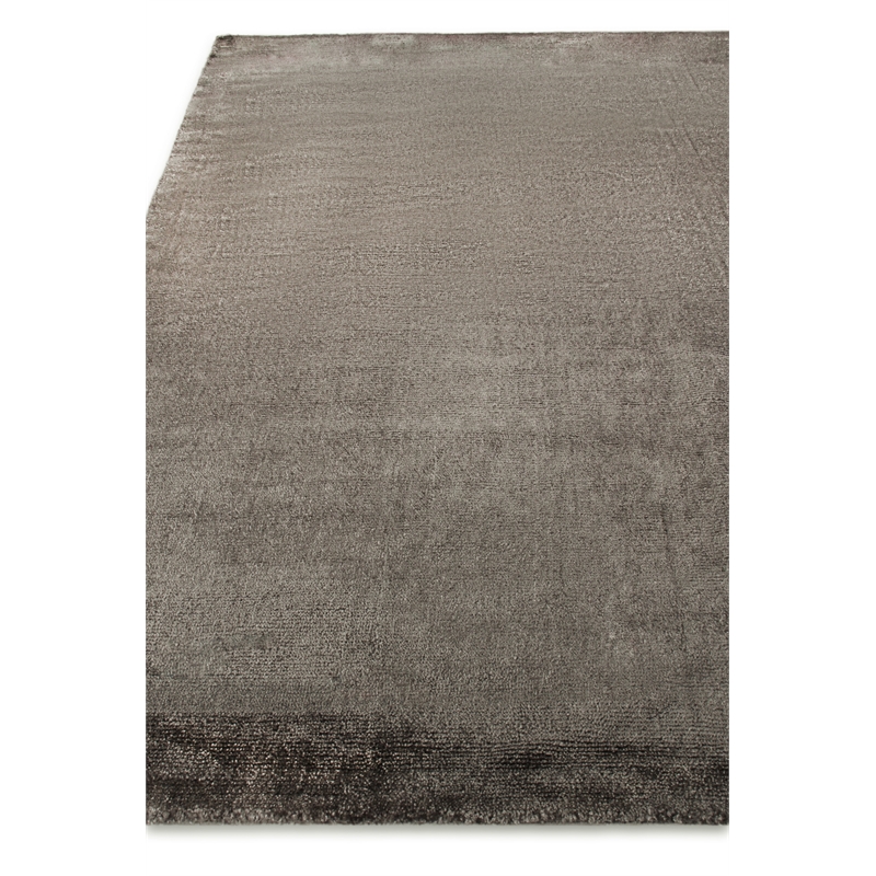 Calla Handloomed Bamboo Silk Dark Gray 6'x9' Area Rug