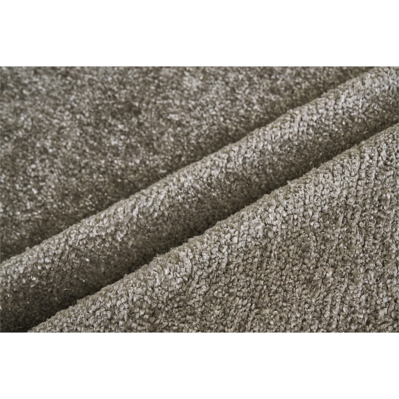 Calla Handloomed Bamboo Silk Dark Gray 6'x9' Area Rug