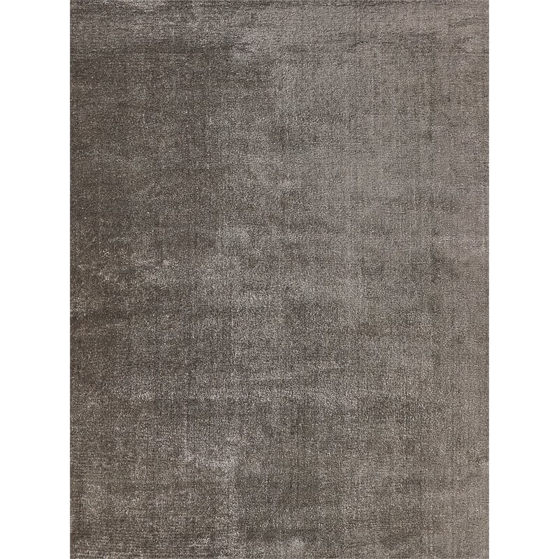 Calla Handloomed Bamboo Silk Dark Gray 6'x9' Area Rug