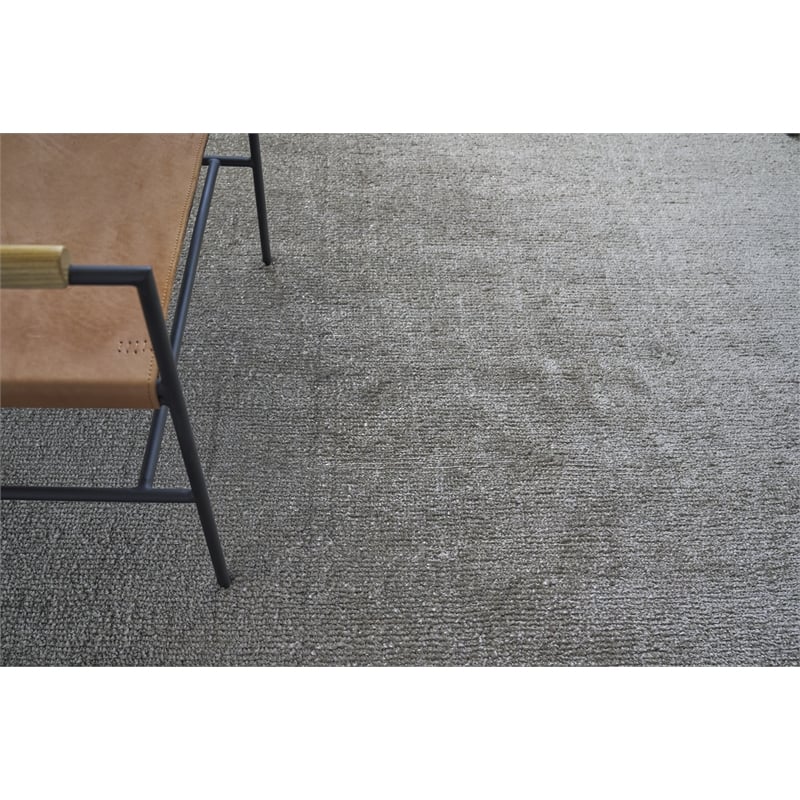Calla Handloomed Bamboo Silk Khaki 6'x9' Area Rug