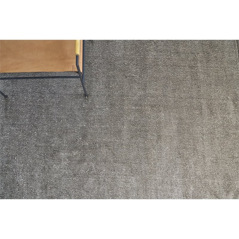 Calla Handloomed Bamboo Silk Khaki 6'x9' Area Rug