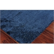 Calla Handloomed Bamboo Silk Navy Blue 10'x14' Area Rug
