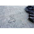 Cambridge Handloomed Wool/Bamboo Silk Blue 4'x6' Area Rug