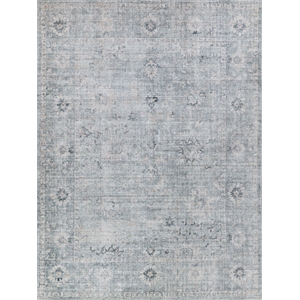 Cambridge Handloomed Wool/Bamboo Silk Blue 8'x10' Area Rug