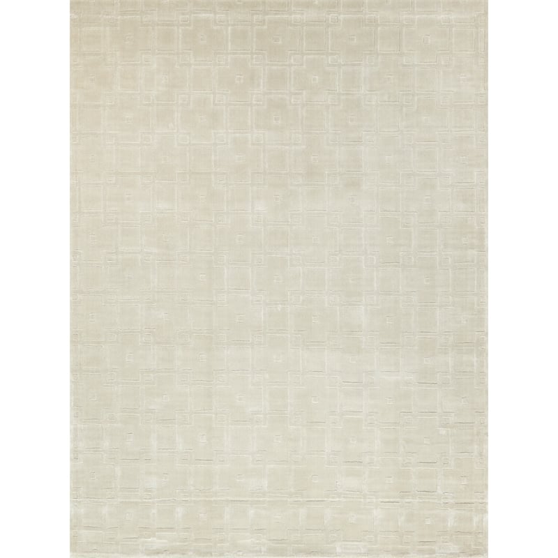 Camora Modern Handloomed Silky Nylon Beige 12'x15' Area Rug