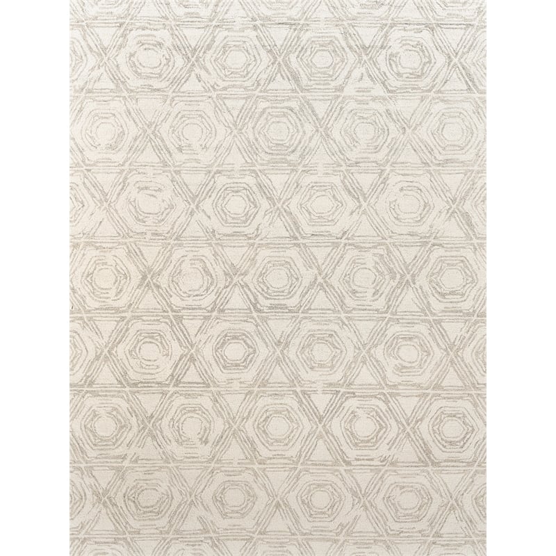 Caprice Hand-Tufted New Zealand Wool Silver 8'x10' Area Rug