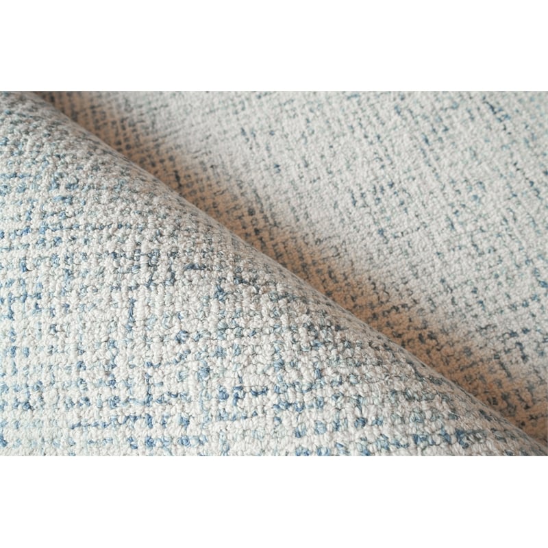 Caprice Hand-Tufted New Zealand Wool Blue 6'x9' Area Rug