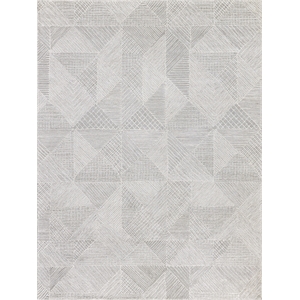 Caprice Hand-Tufted New Zealand Wool Light Silver/Ivory 9'x12' Area Rug