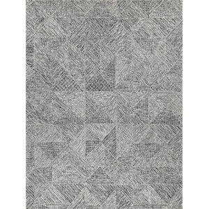 Caprice Hand-Tufted New Zealand Wool Black/Silver 8'x10' Area Rug