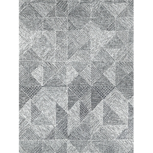Caprice Hand-Tufted New Zealand Wool Black/Ivory 8'x10' Area Rug